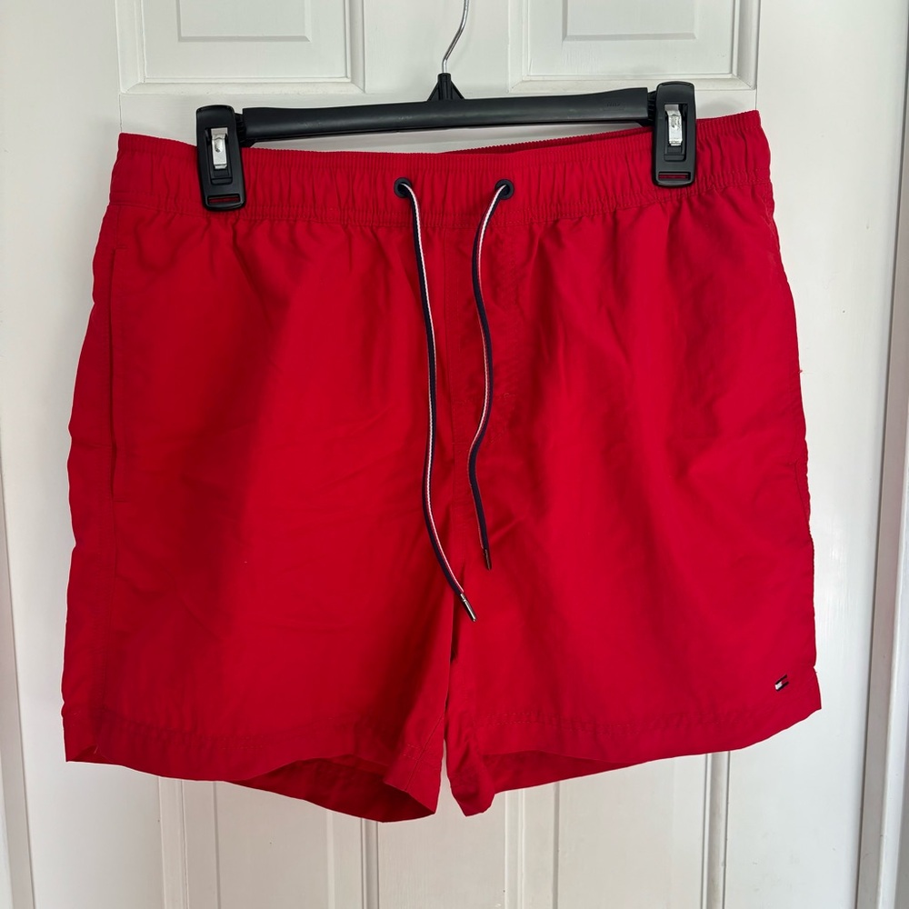Men's Red Swim Trunks